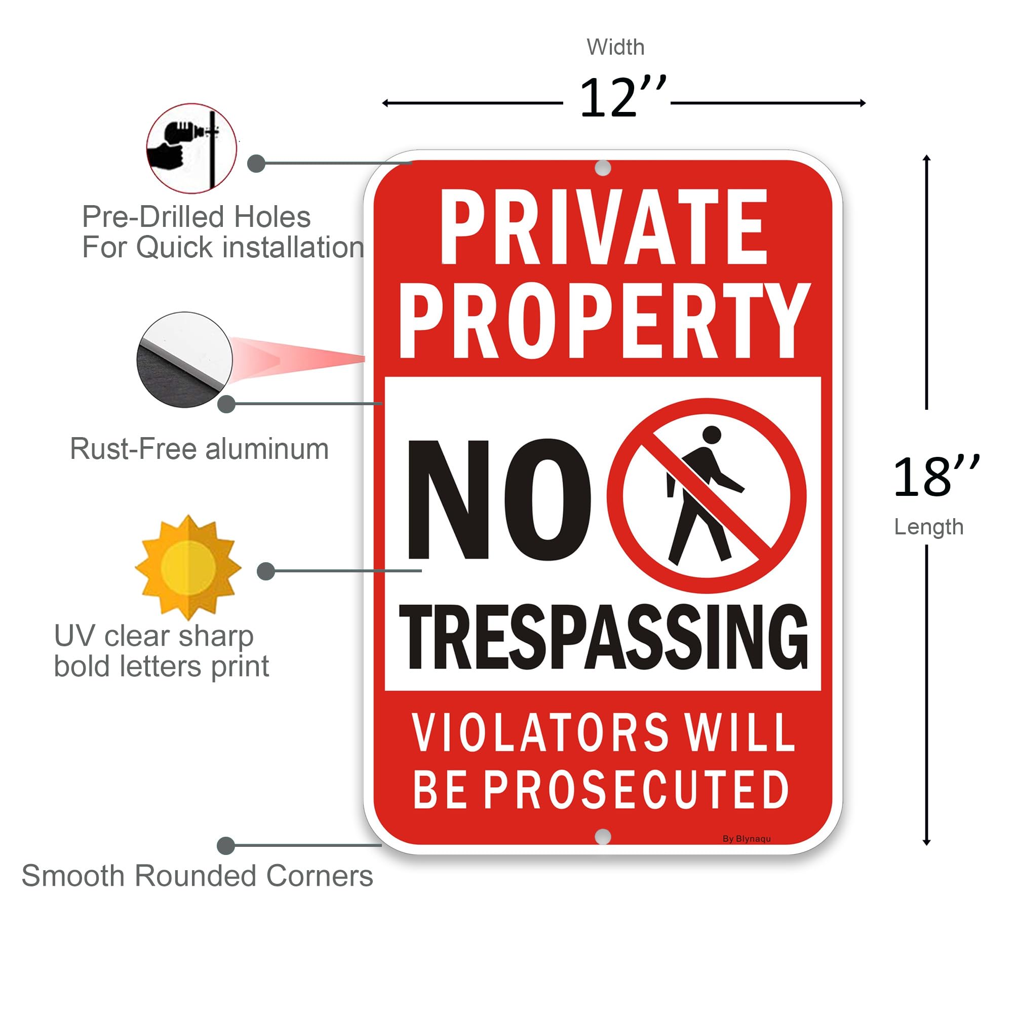 2 Pack) Valet Right Arrow | 18" X 24" Heavy-Gauge Aluminum Sign | Rust Free Aluminum, Weather Resistant, Waterproof, Fade Resistant, 2 Pre-drilled Holes - View #6