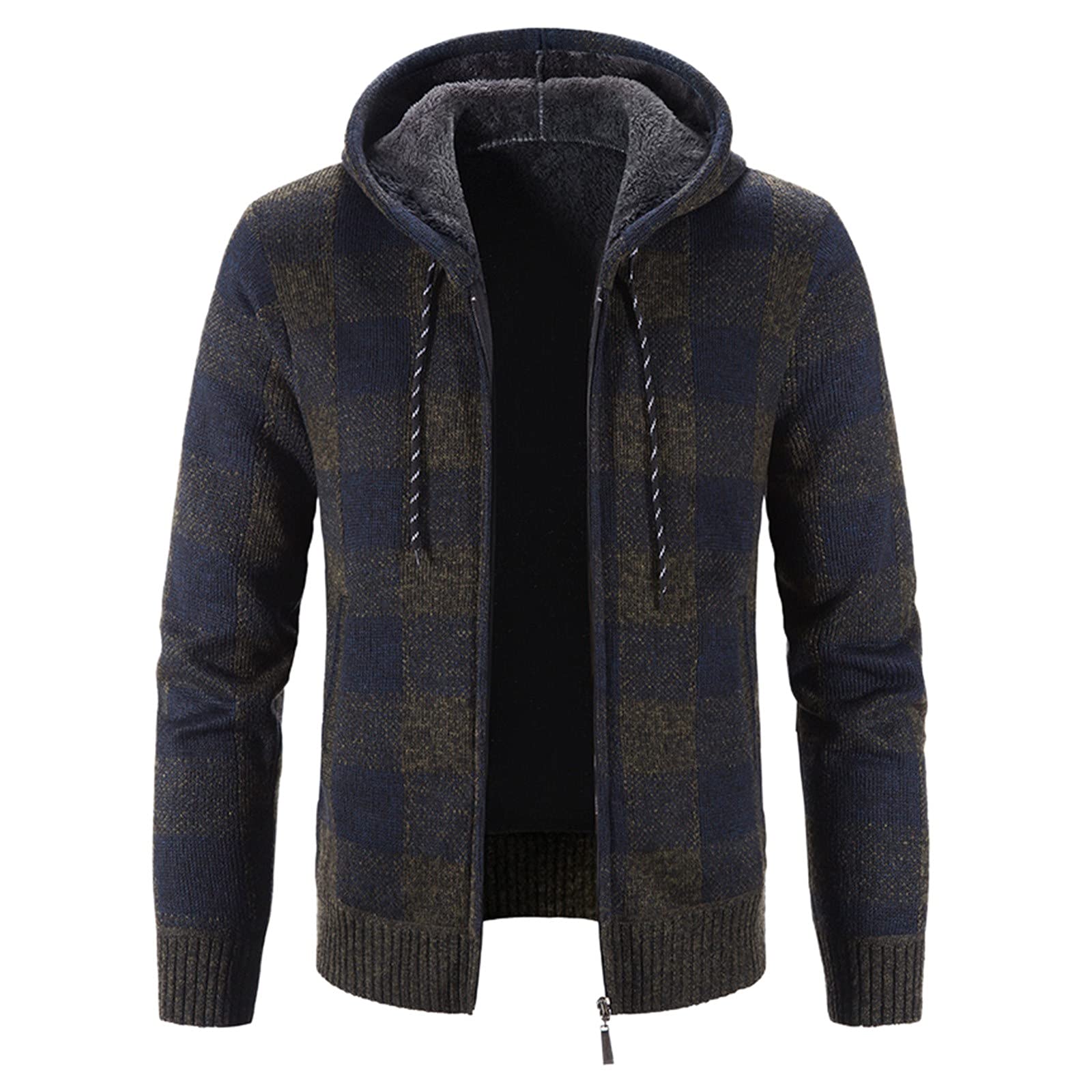 Genérico Sudadera con Capucha Y Cremallera De Manga Larga para Hombre Sudaderas con Capucha para Hombres Sudadera Vintage Feo Suéter Navideño Hombre De Talla Manga Larga Ventilada Camisa