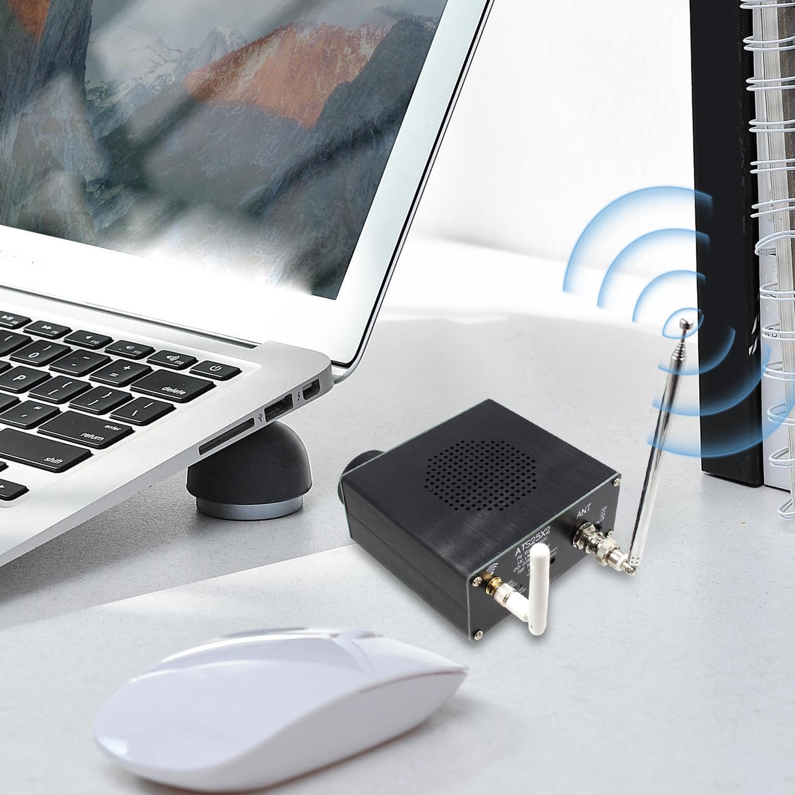 Radio Receptor DSP Pantalla Táctil Onda Corta AM Onda Larga DSP | Cobertura Completa De Frecuencia Potente Radio FM Estéreo DSP Multifuncional Portátil Con Batería Recargable Para Familias