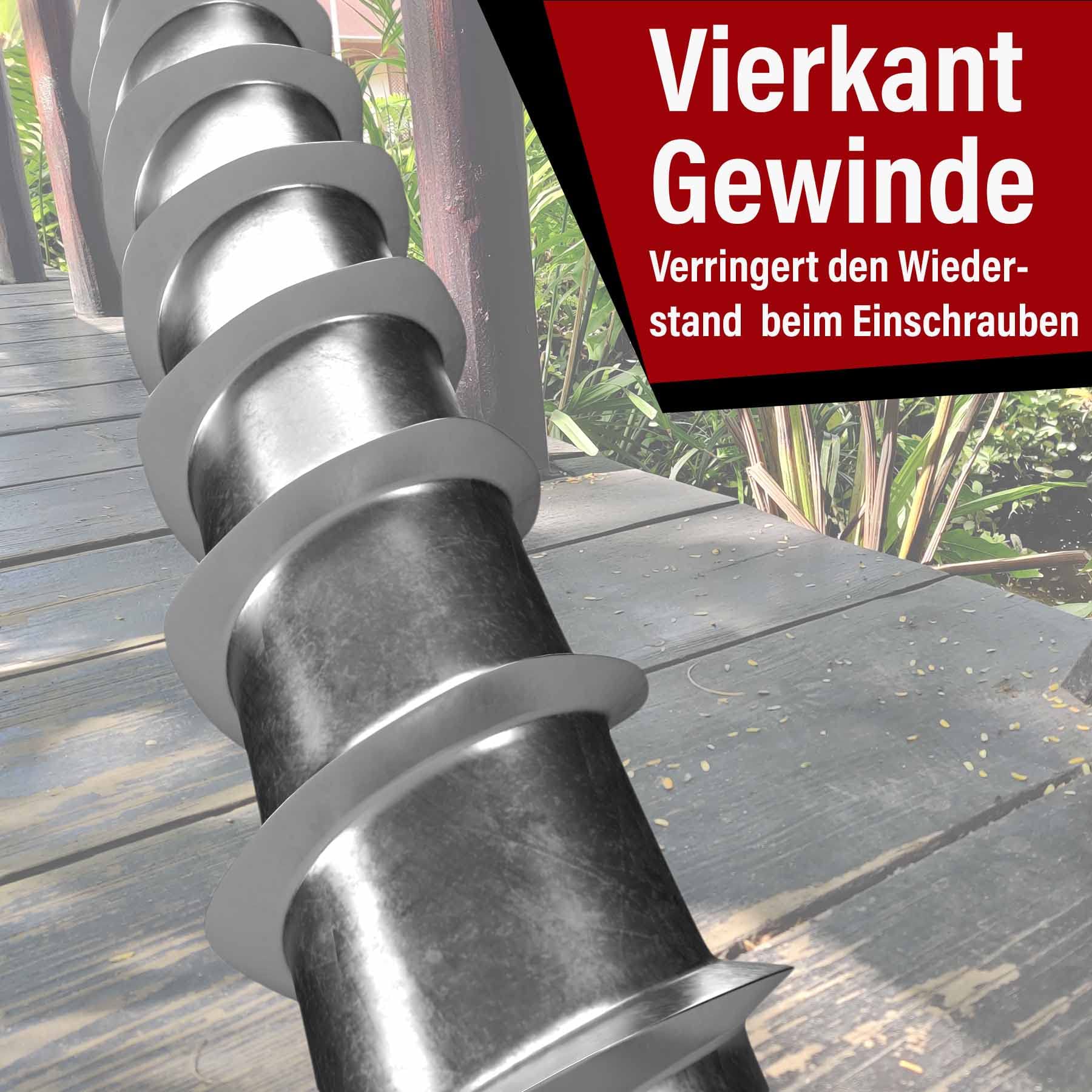 Terrassenschrauben 5 x 90 T-INOX - 400 Stück Edelstahl gehärtet C1, Torx 25 inkl. Edelstahl Bit - AISI 410 martensitisch