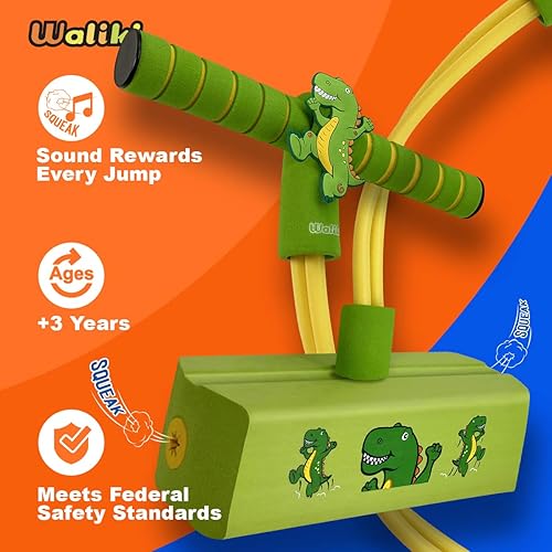 Miniatura 39 de WALIKI Foam Pogo Hopper Bull Jumper El mejor juguete para niños de 5 años Rojo
