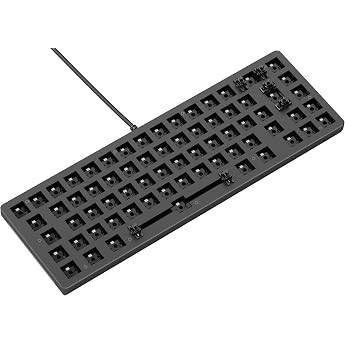 Glorious Gaming GMMK 2 Compact 65% Barebones Frame Only   Mechanisches Gaming-Tastaturgrundger st Kompakt-TKL 65% Aluminium individuell anpassbar RGB International / ISO Layout - Schwarz