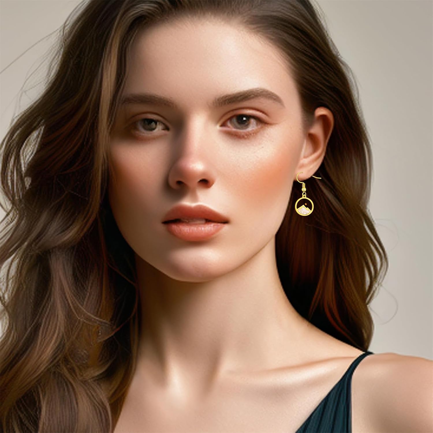 Fashion Graceful Mountain Mustard Seed Dangle Earrings Studs for Lady - Delicate Religious Faith Jewelry for Women Friend Mother Gift YA4997 image 4