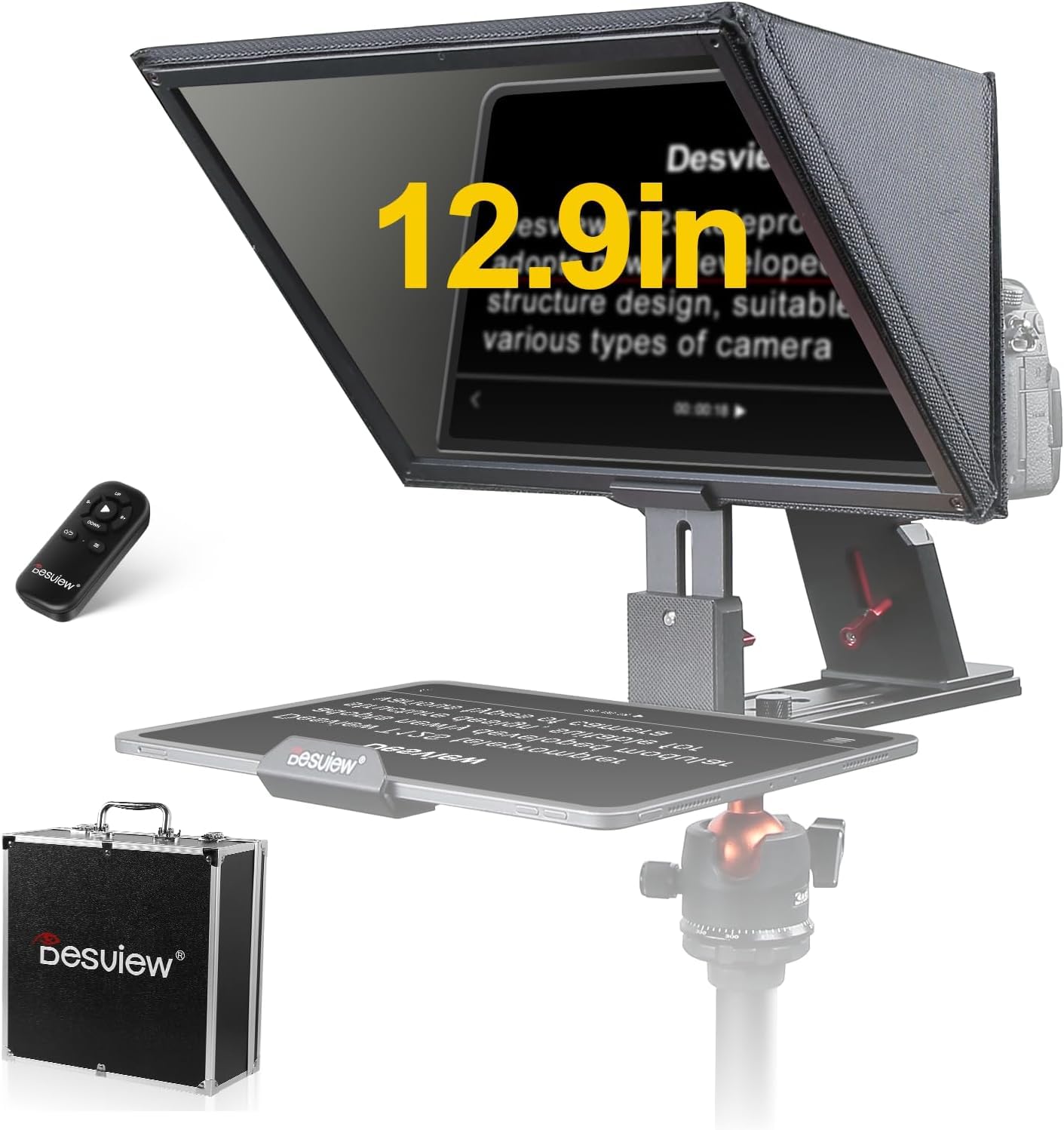 Desview T12S Teleprompter 12.9 inch Tablet Teleprompter, All Metal