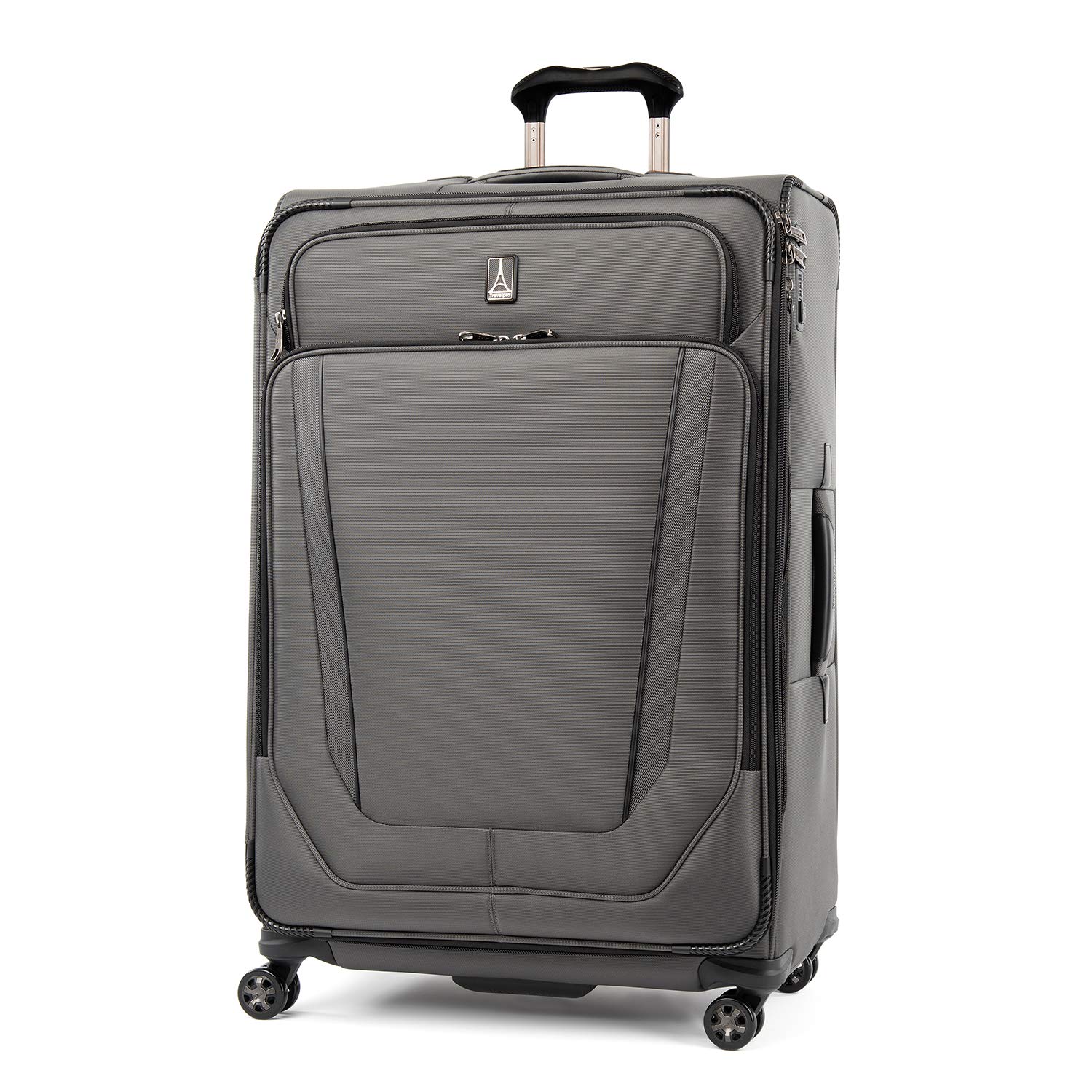 Travelpro Crew Versapack Softside Expandable Spinner Wheel Luggage, Titanium Grey, Checked-Large 29-Inch