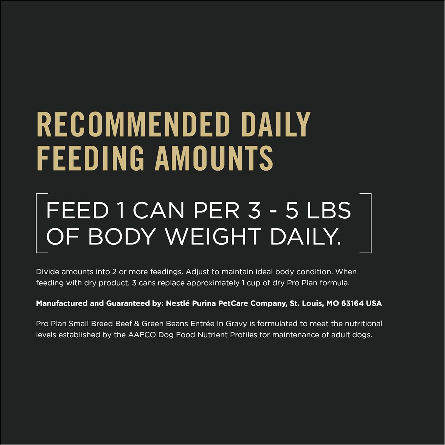 Purina Pro Plan Adult Small Breed Beef and Green Beans Entree in Gravy Wet Dog Food for Small Dogs - (Pack of 24) 5.5 oz. Cans