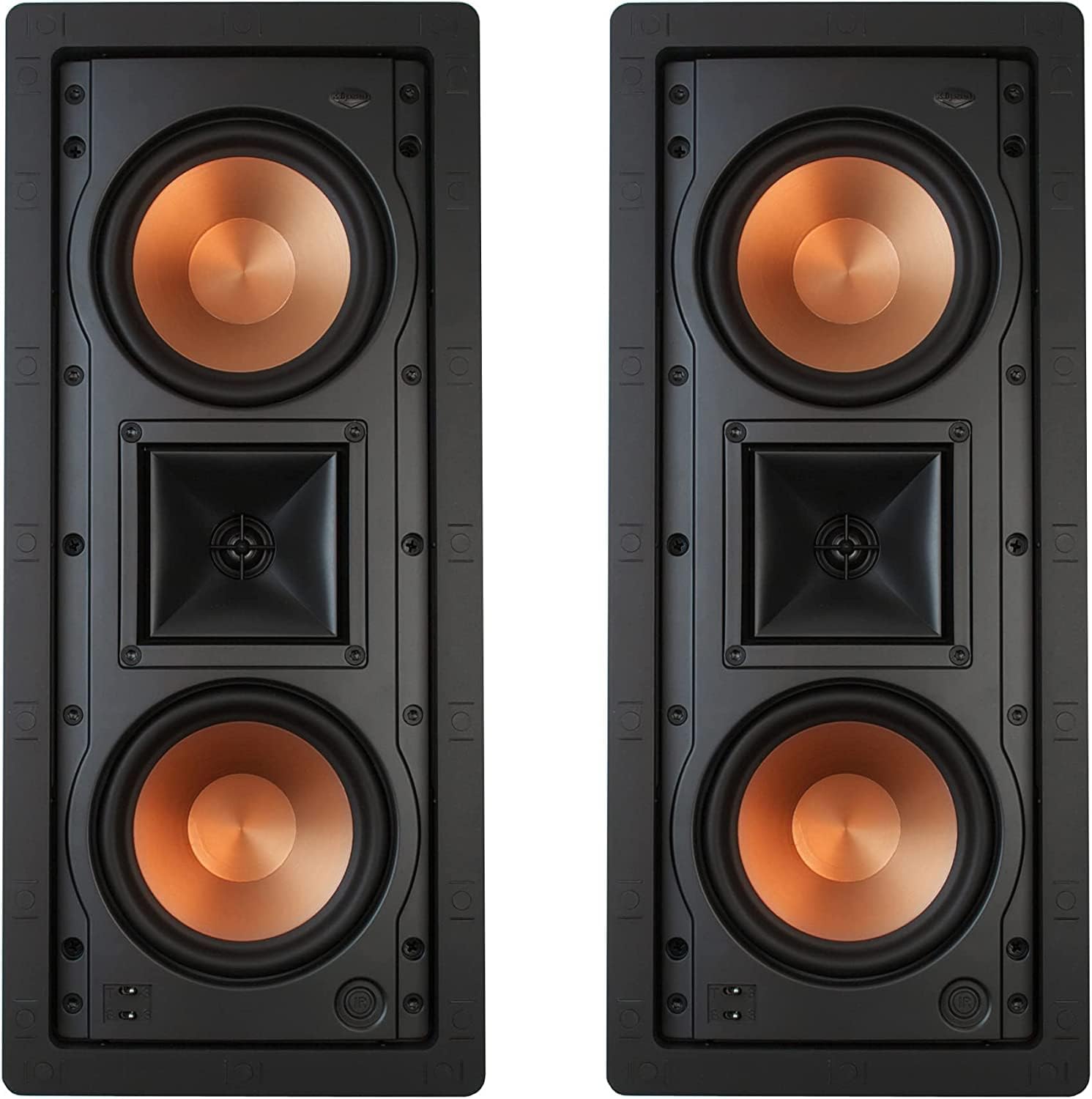 Klipsch R-5502-W II in-Wall Left, Center or Right (LCR) in-Wall or in-Ceiling Speaker Two-Pack Klipsch R-5502-W II in-Wall Left, Center or Right (LCR) in-Wall or in-Ceiling Speaker Two-Pack