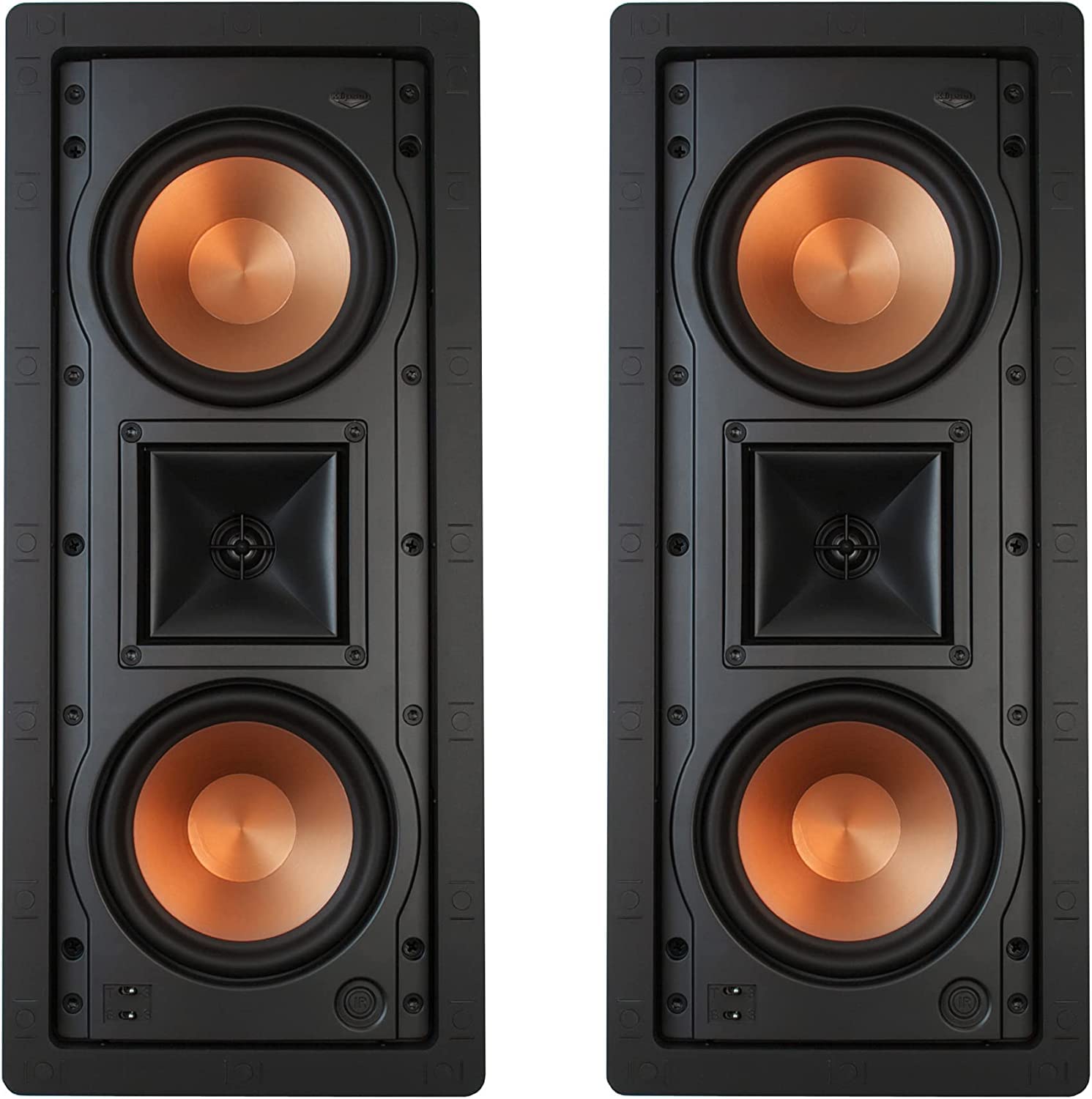 Klipsch R-5502-W II in-Wall Left, Center or Right (LCR) in-Wall or in-Ceiling Speaker Two-Pack