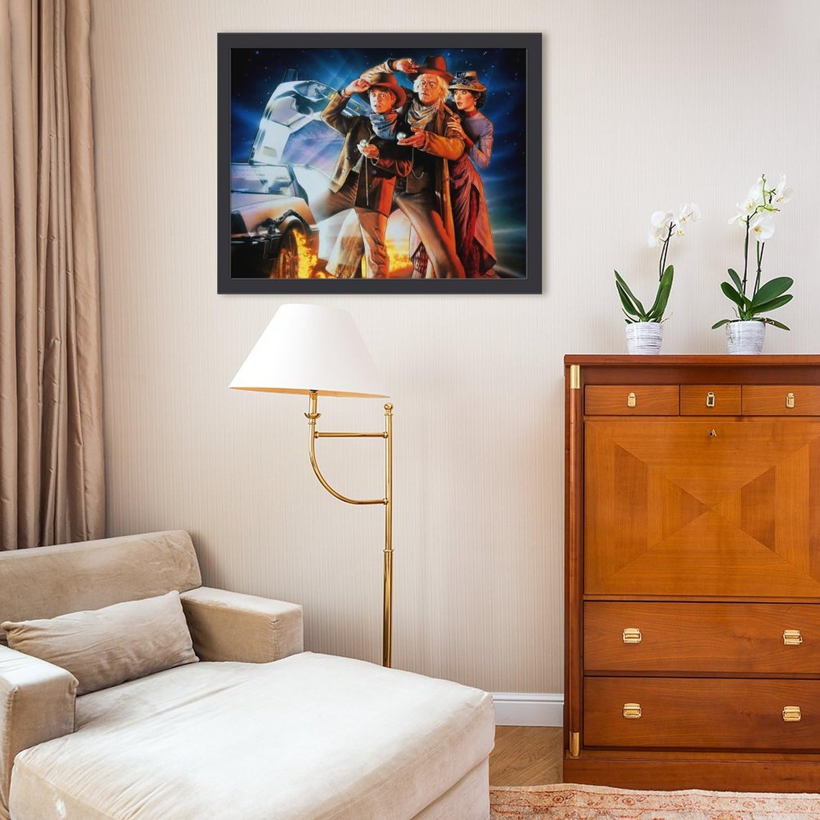 Amazon.co.jp: 額縁 バックトゥザフューチャー フォトフレーム 木製