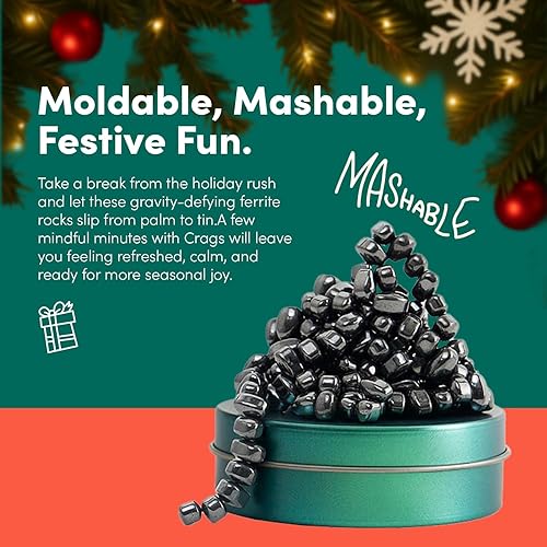 Miniatura 5 de Speks Original Crags - Masilla de ferrita Más de 1000 piedras de ferrita en una lata, juguete antiestrés para aliviar el estrés, juguete sensorial