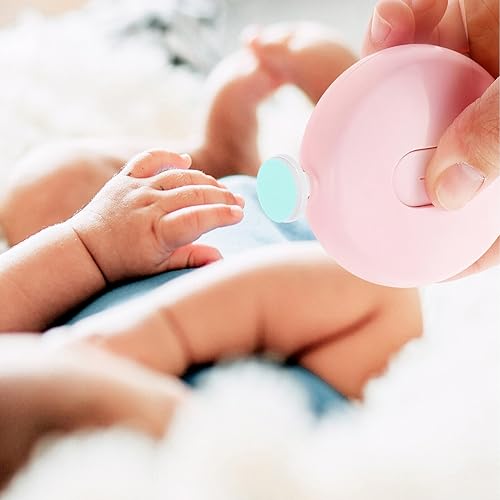 Miniatura 9 de POPETPOP Almohadillas de repuesto para lima de uñas para bebé, 12 almohadillas de repuesto para recortadora de uñas, cabezales de pulido de uñas