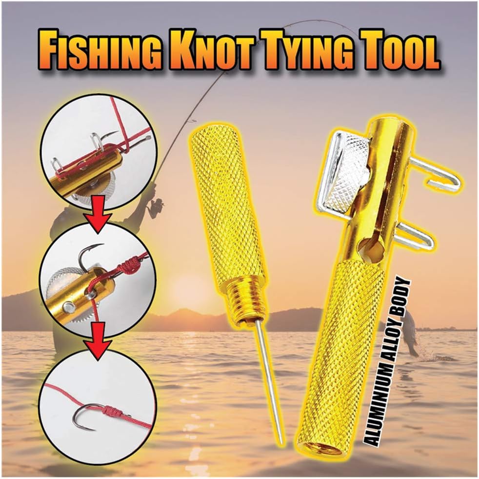 metal fast fishing knot tying tool