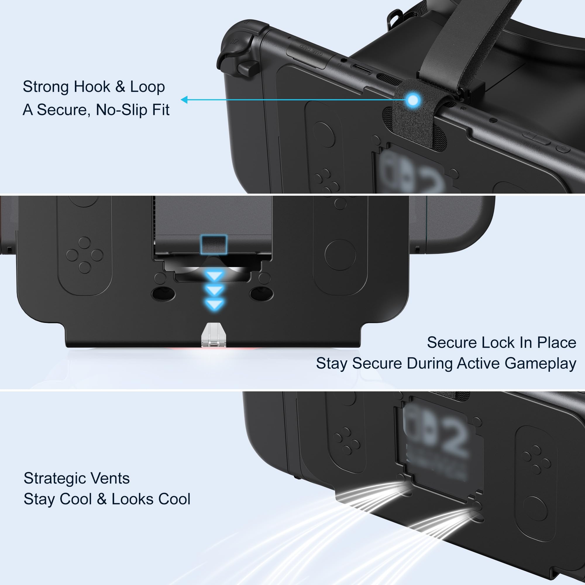 VR Headset per Switch 2, nero
