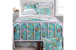 Rod's Horse Girls Full/Queen Quilt: A Vibrant Equestrian Masterpiece