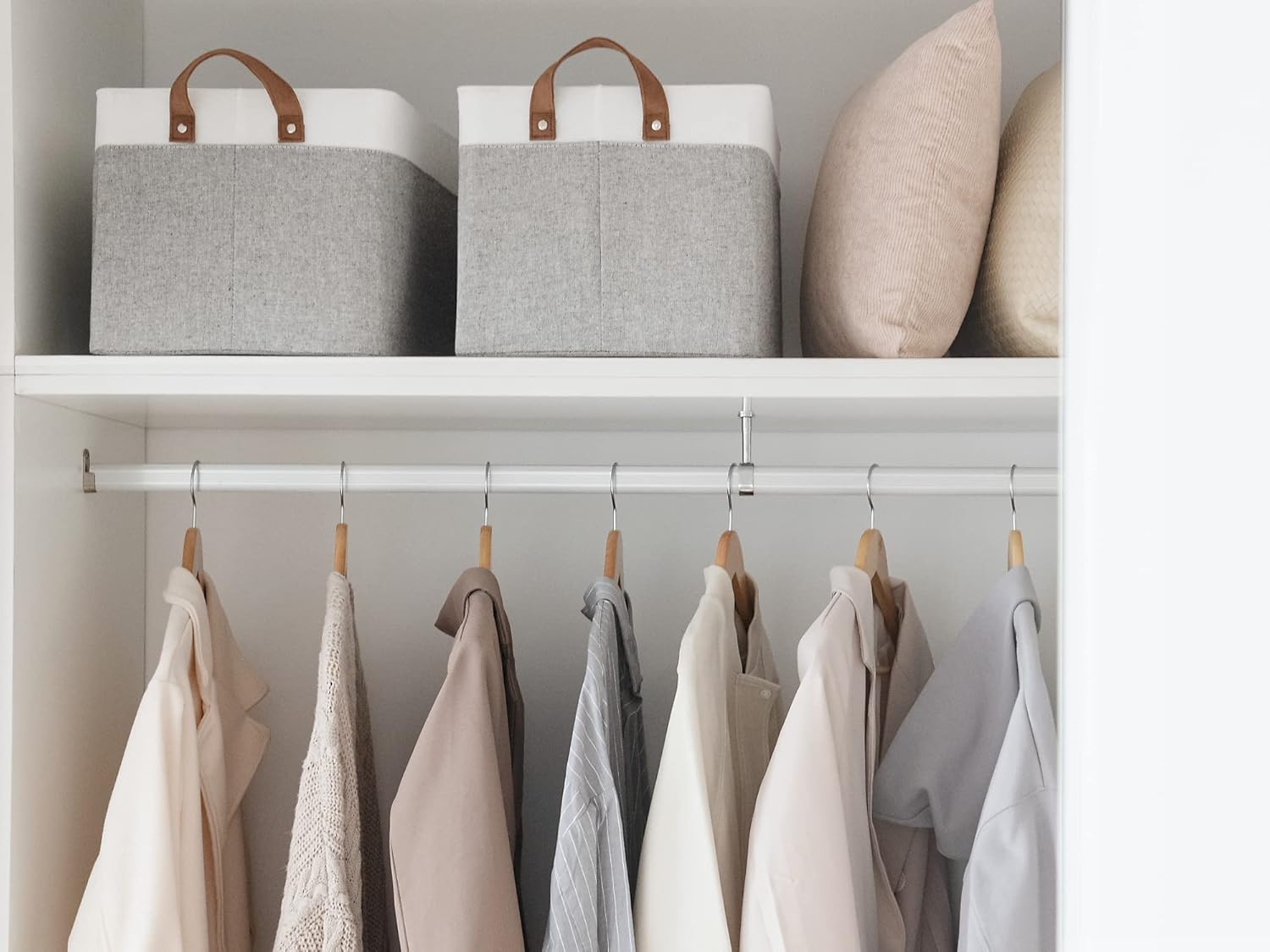 StorageWorks Storage Bins for Closet and Closet Storage Bins with Clear Window