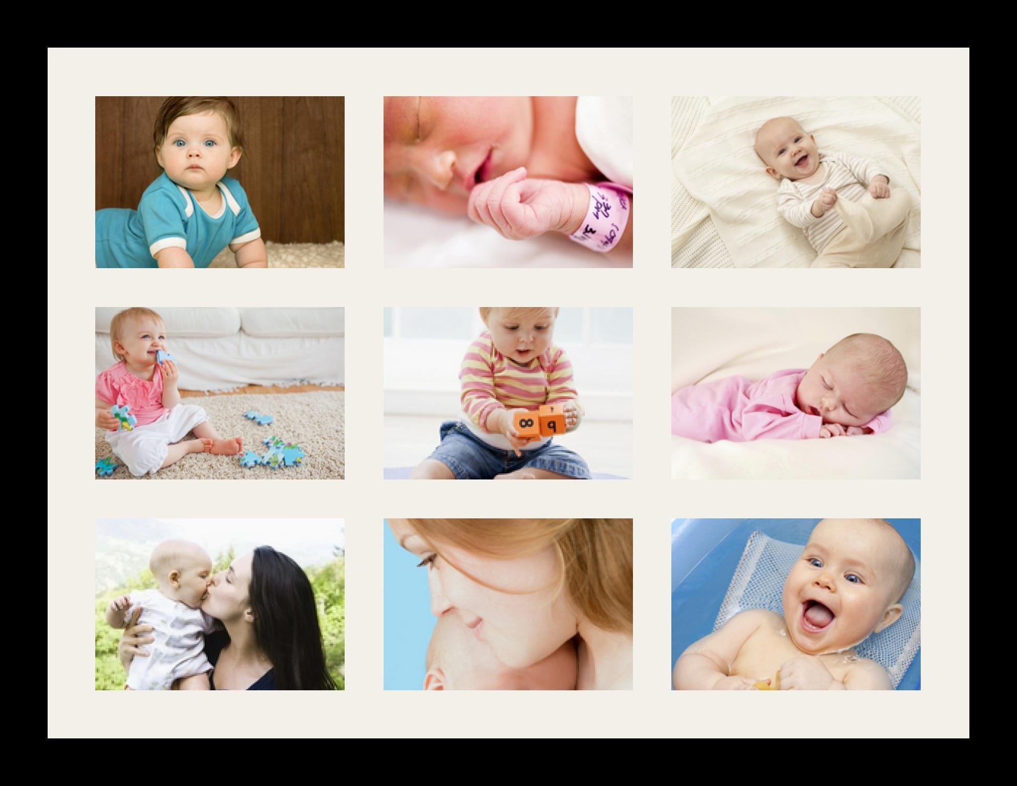 ArtToFrames Collage Photo Frame Single Mat with 9-5x7 Openings and Satin Black Frame.