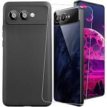 for BLU G95 Case with Screen Protector Black | 6.70"Military Grade Protection Cover,TPU,Shockproof,Tempered Glass,Anti-Scratch,9H Hardness,Case Friendly