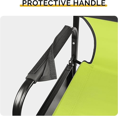 Miniatura 9 de 31'' Tall Directors Chair,Portable Seat Folding Camping Chair,High Bar Stool with Built-in Cup Holder, Side Table, Storage Pocket for Makeup