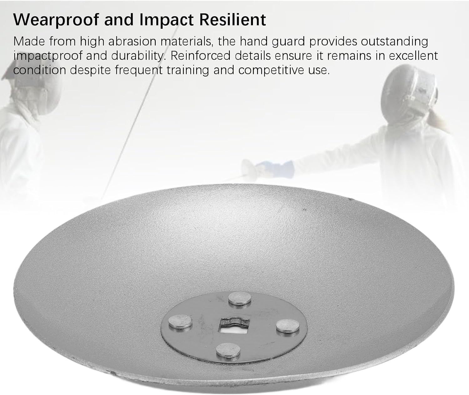 Fencing Gear, Lightweight Stainless Steel Impact Proof Fencing Hand Guard for Foil Epee Sword Training