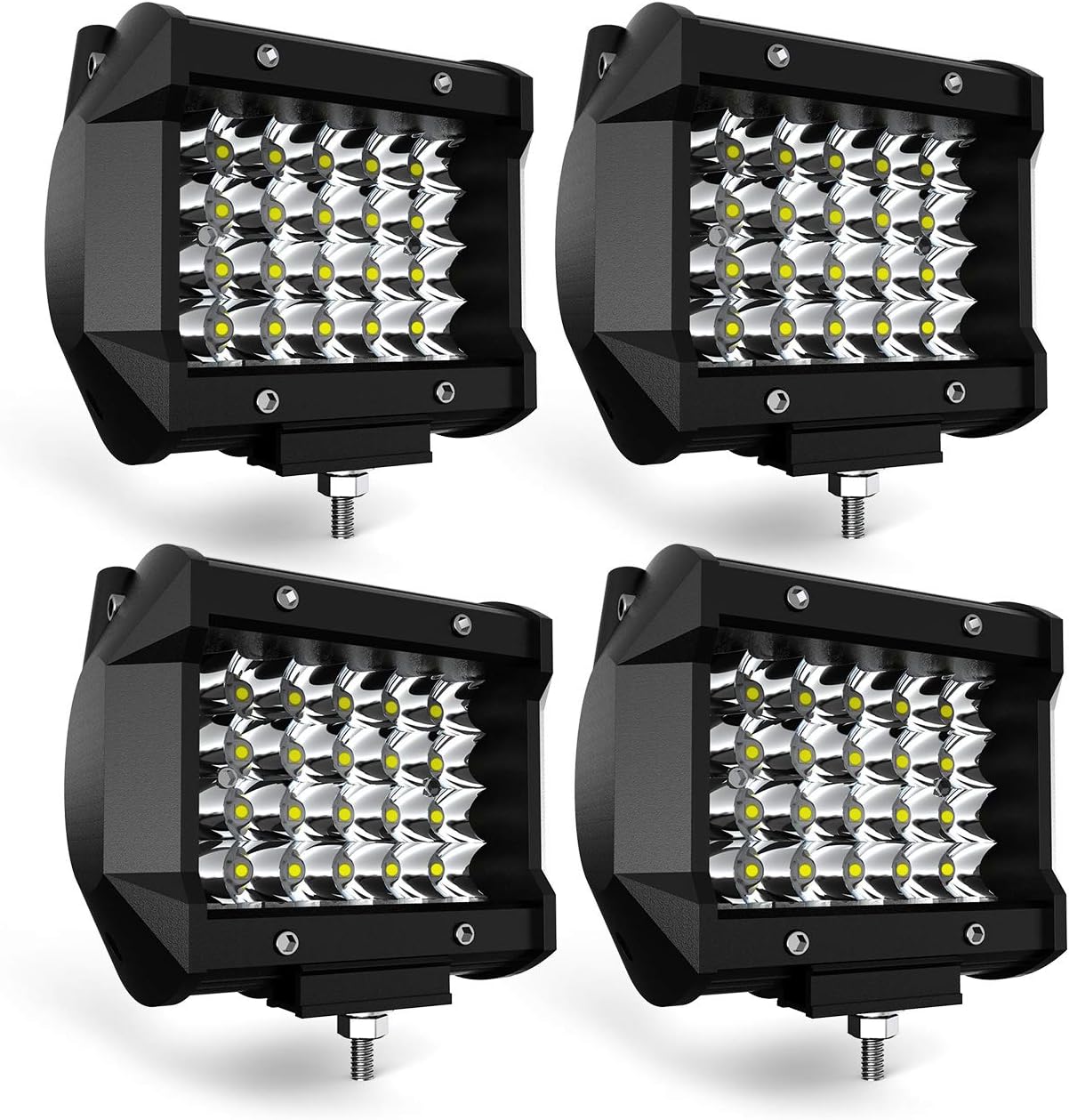 2x 4.5inch 72W LED Work Light Bar Flood Spot Fog Lamp Offroad Driving Truck ATV - View #5