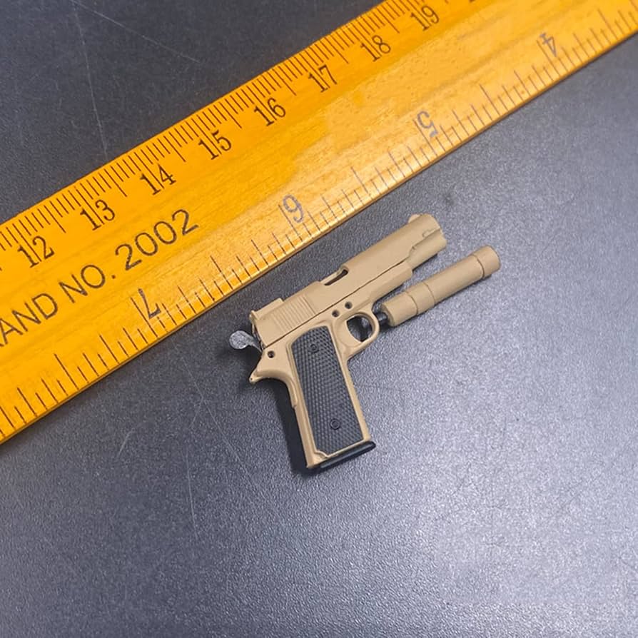Amazon.co.jp: サイレンサー付き1/6スケールM1911ピストル 米軍