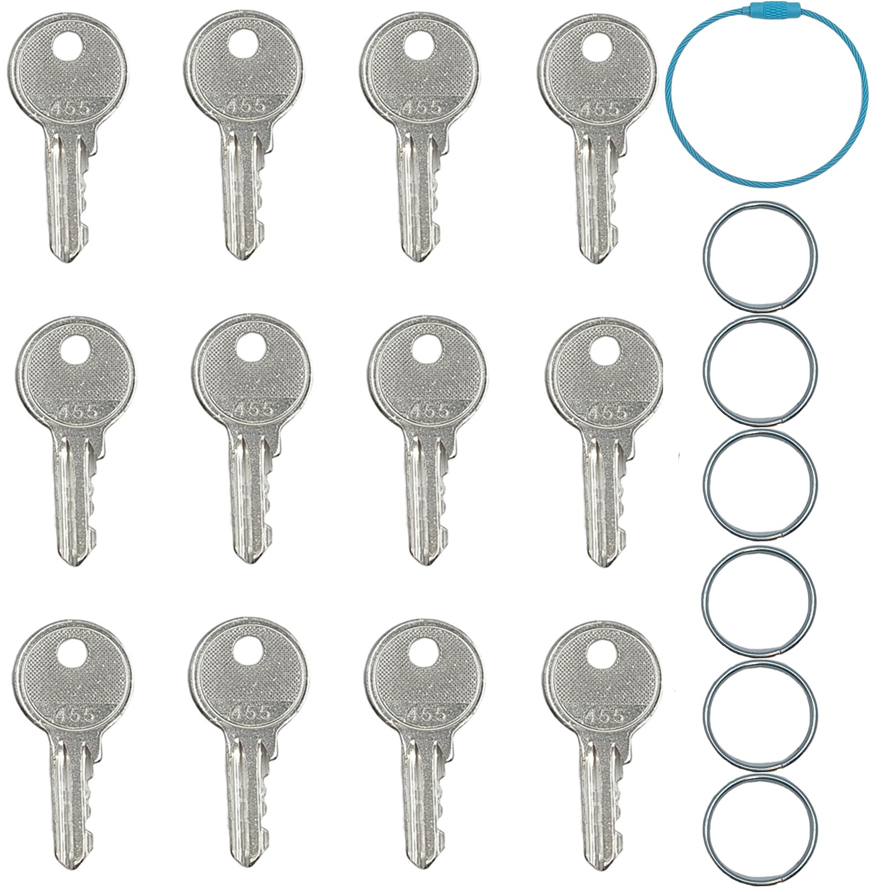 Photo 1 of 12PCS 455 Equipment Ignition Keys Compatible with Skyjack Lifts,Boom Lifts Scissor and New Genie,Heavy Equipment Forklift Key