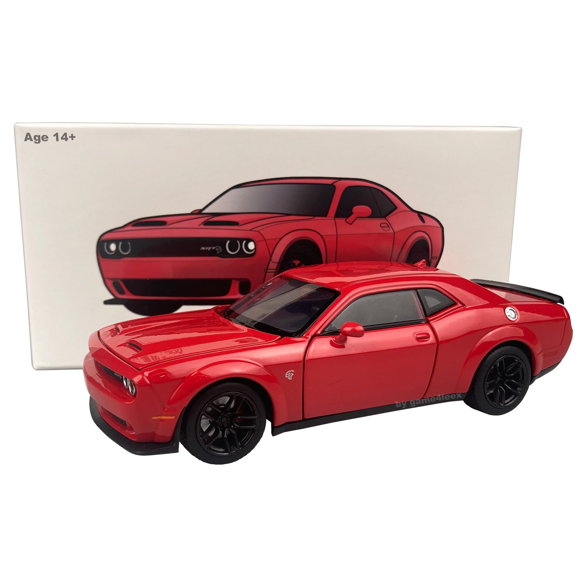 WanBao JackieKim 1:32 Scale Challenger SRT Hellcat Redeye 2020 Widebody Alloy Diecast Model Toy (Red)