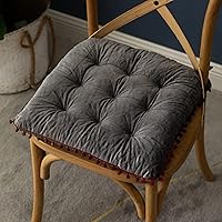 Vista 10 de Cojín redondo grueso para sofá, meditación, sala de estar, ventana, balcón, decoración (15.7 pulgadas, gris)