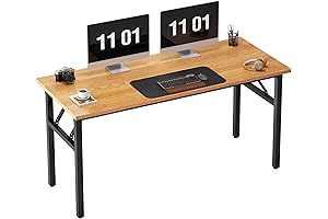 Need Computer Desk Office Desk 55 inches Folding Table Computer Table Workstation...