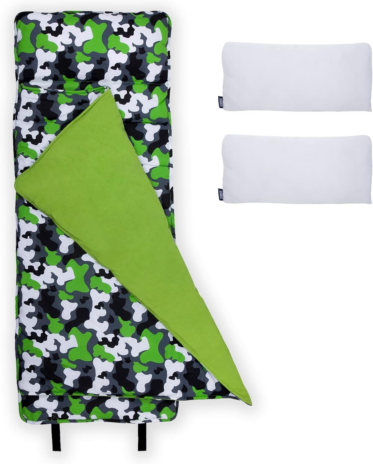 Wildkin Original Nap Mat Comes with Back-up Removable Pillow (Green Camo)