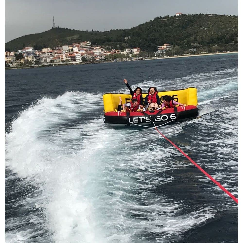 SPINERA Professional Lets Go 6 - Tube, Wasserring, Wasserreifen, Towable für 6 Personen - Hochleistungstube für den Verleih