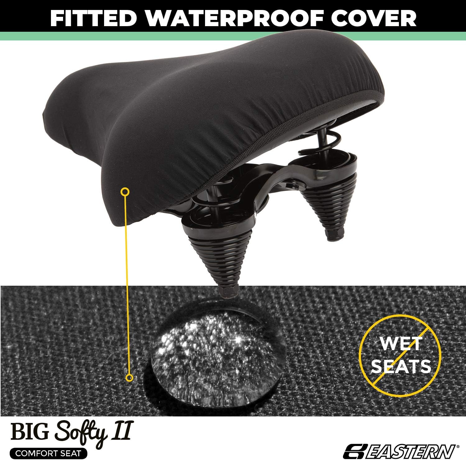 Big Soft Large Wide and Fat Cushion Bike Seat Available with or Without Custom Gel Seat Cover.