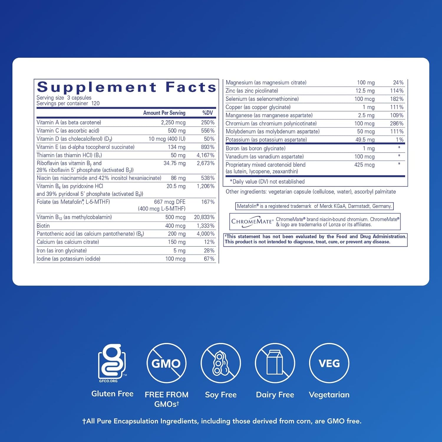 Pure Encapsulations Nutrient 950 | Multivitamin Mineral Supplement to Support Physiological Functions and a Healthy Lifestyle* | 360 Capsules - Image 2