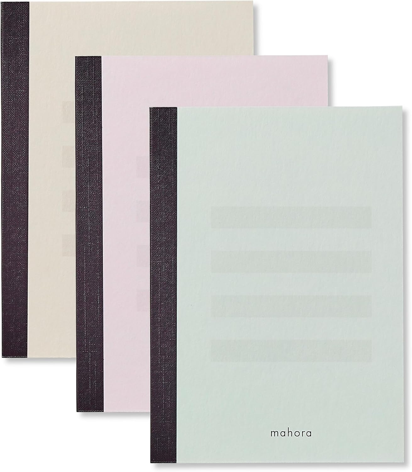 Eye Care B7 Notebook, 40 Sheets, Set of 3 Colors, Glare Resistant, Fatigue, Made in Japan, Colored Paper