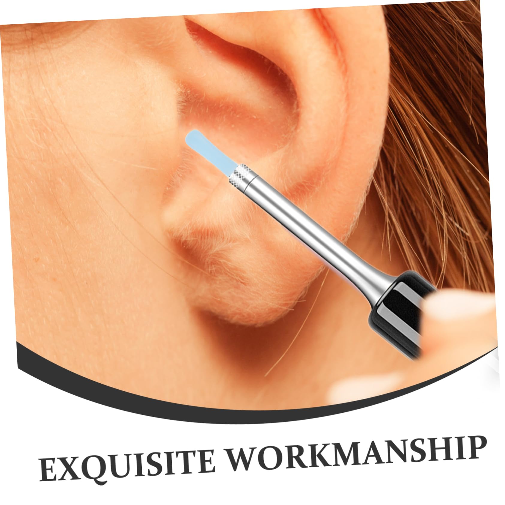 WOFASHPURET 1Set Ear Wax Removal Spoon Reusable Silicone and Ear Cleaning Tools with Replacement Covers for Safe Earwax Removal and Ear Health Care