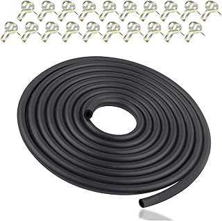 Universal Car Fuel Line Repair Kit with 1/4" Fuel Hose & 2/5" Hose Clamp,9.85Ft Rubber Gas Line Hose,Fits Car,Tractor,Scooter,Motorcycle,Go Kart