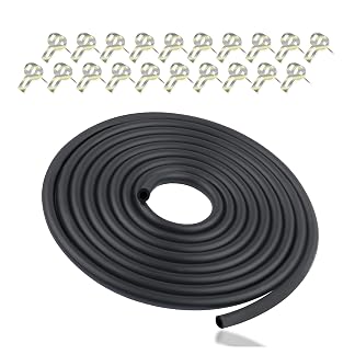 Universal Car Fuel Line Repair Kit with 1/4" Fuel Hose & 2/5" Hose Clamp,9.85Ft Rubber Gas Line Hose,Fits Car,Tractor,Scooter,Motorcycle,Go Kart