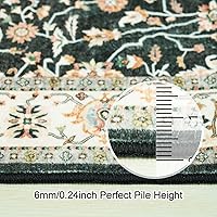 Vista 5 de Alfombra Pasillo Lavable 2x10 - Alfombra de Pasillo Alfombras y Tapetes de Cocina Antideslizante Lavable Impermeable Alfombra Pasillo para Sala