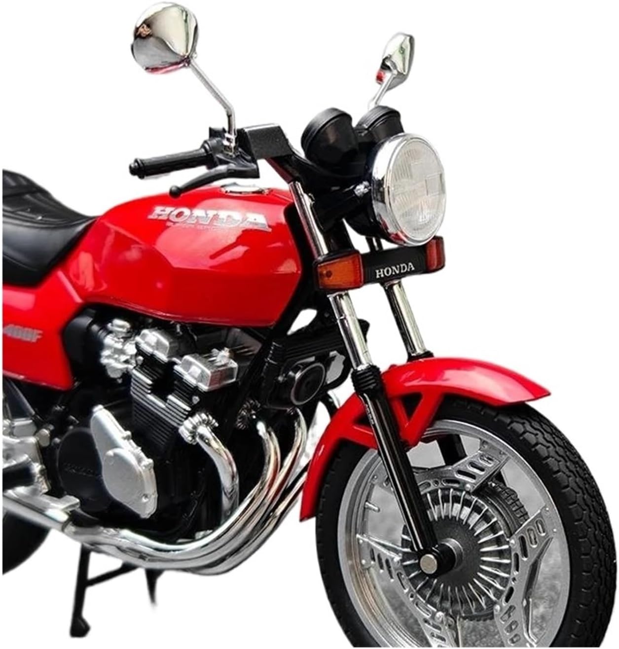 Scale Model 1:12 Scale for CBX 400F Motorcycle Model Kit Red Static Die Casting Collection Ornaments Collectible Ornaments