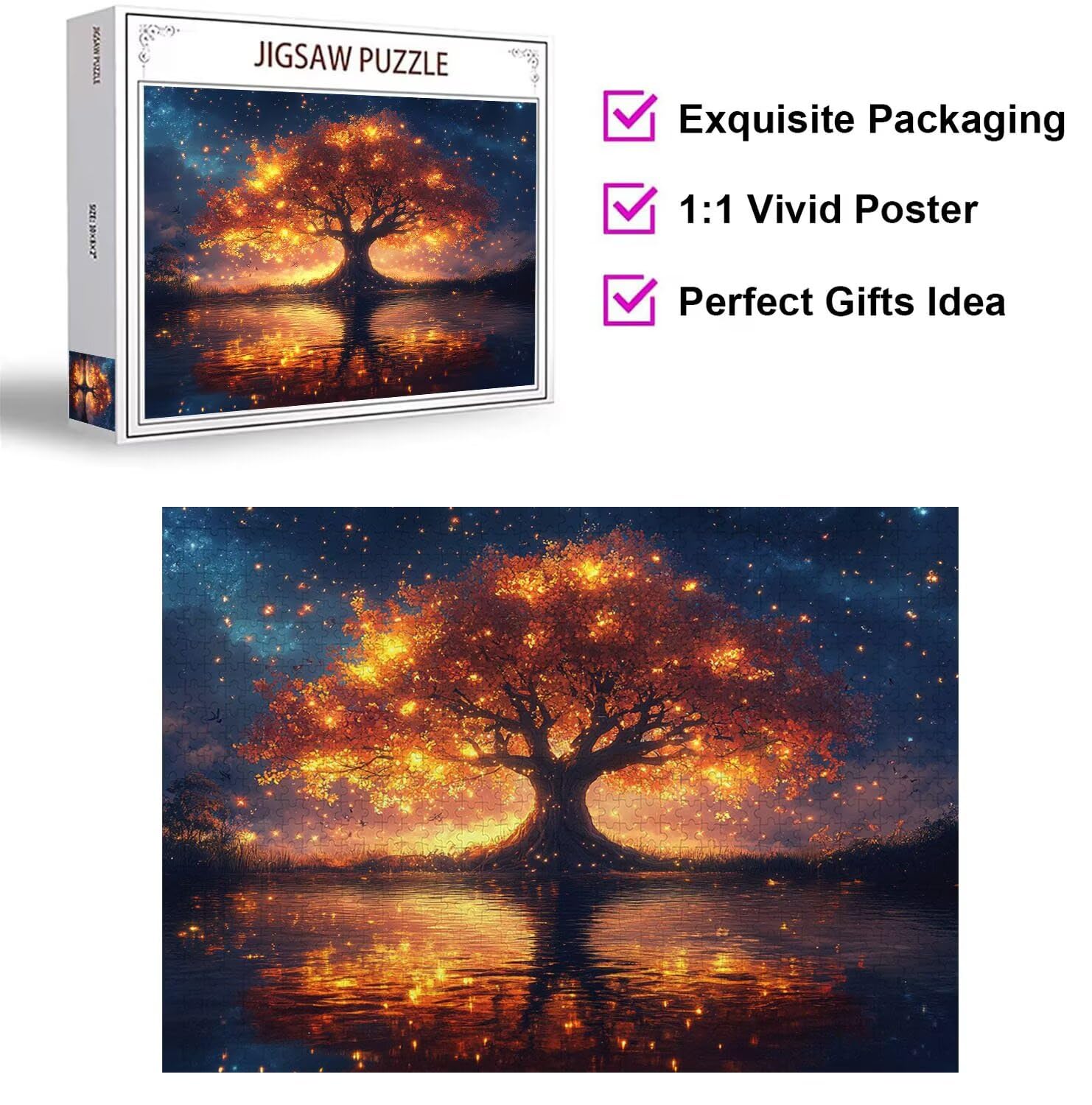 Puzzle 5000 Pezzi Albero Puzzle Adulti, Gioco Educativo, n-764