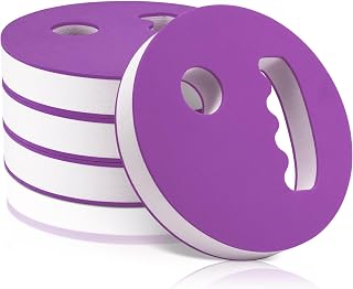Hungdao 4 Pcs Water Exercise Discs Water Weights for Pool Exercise Set EVA Foam Aerobic Equipment for Adults Hand Held Pool Resistance for Swimming Beginners Arthritis