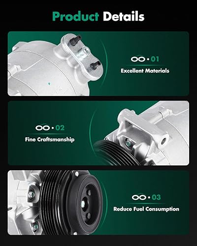 Miniatura 1509 de SCITOO CO 10739C - Compresor de CA compatible con Honda Element 2.4L 2003 2004 2005 2006 2007 2008 2009 2010 2011