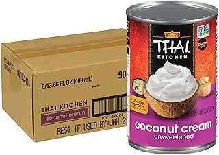 Sponsored Ad - Thai Kitchen Gluten Free Unsweetened Coconut Cream, 13.66 fl oz (Pack of 6)