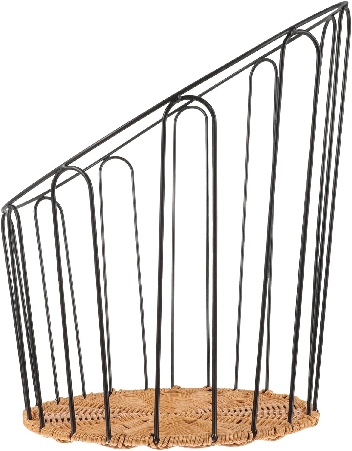 Iron Bread Basket Woven Storage Basket for Serving for Home Kitchen Bakery Use