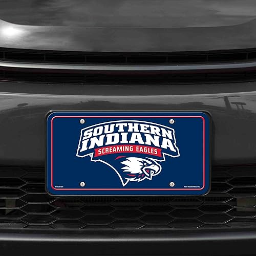 Miniatura 79 de NCAA etiqueta de metal para auto, negro