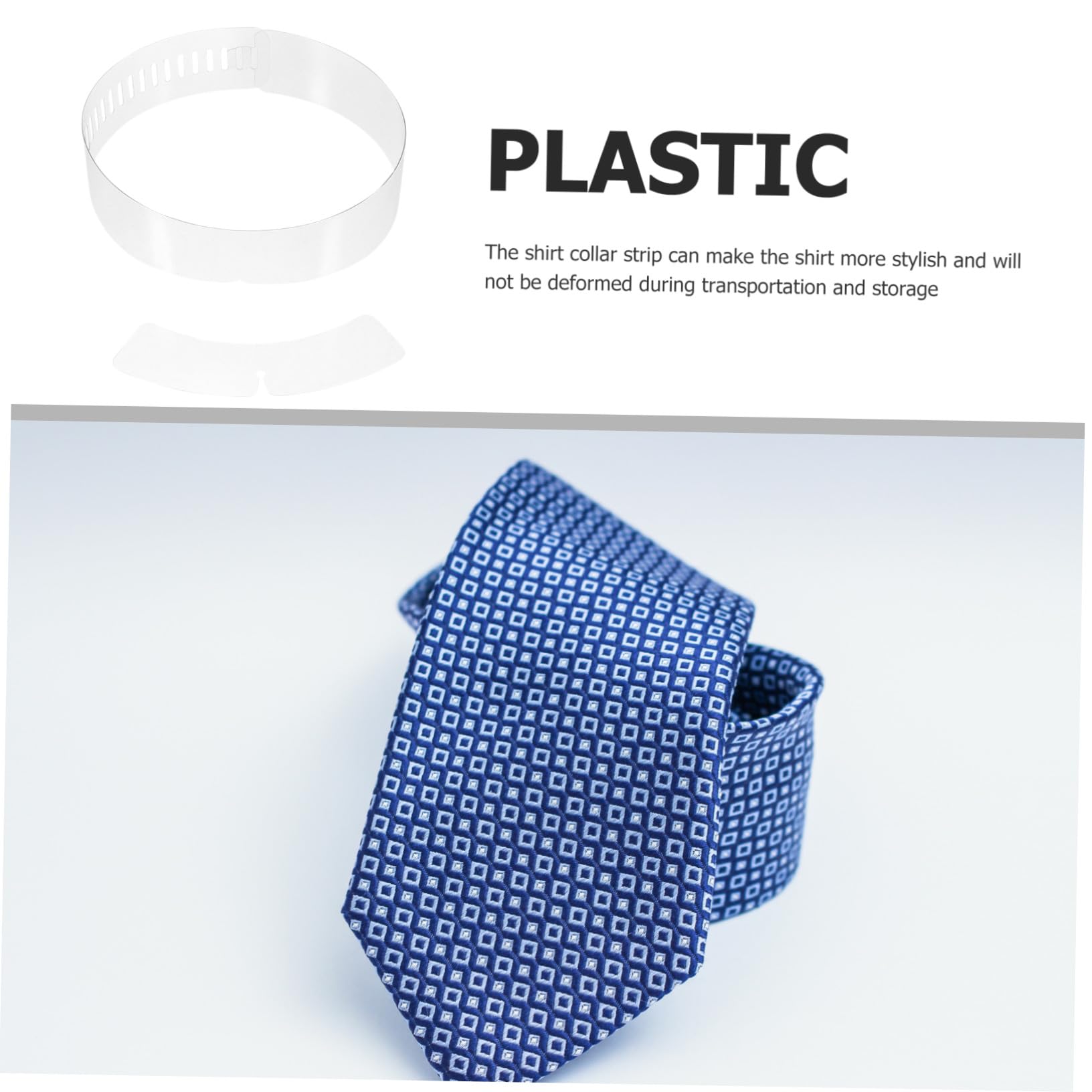 200 Tiras de Cuello de Plástico Transparentes para Camisa de Hombre, Duraderas y Que Previenen Deformaciones, Accesorio Adecuado para Camisa y Uso Diario