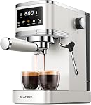 SHARDOR Espresso Machine with 20 Bar Pressure, Touchscreen Coffee Maker with Steam Wand Milk Frother, 45 Oz Water Tank, Adjustable Temperature for Cappuccino & Latte
