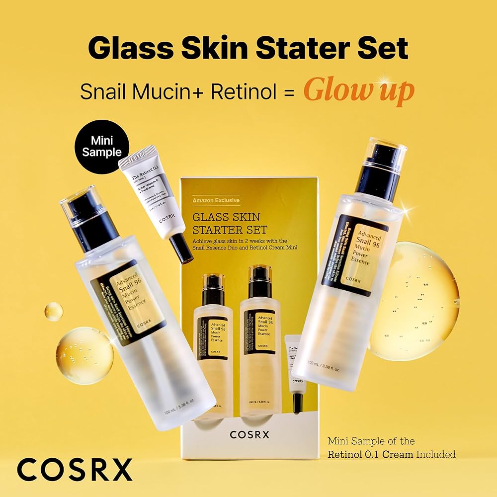 COSRX スキンケアセット Amazon.com: COSRX Snail 96% Mucin Power Essence 2ea