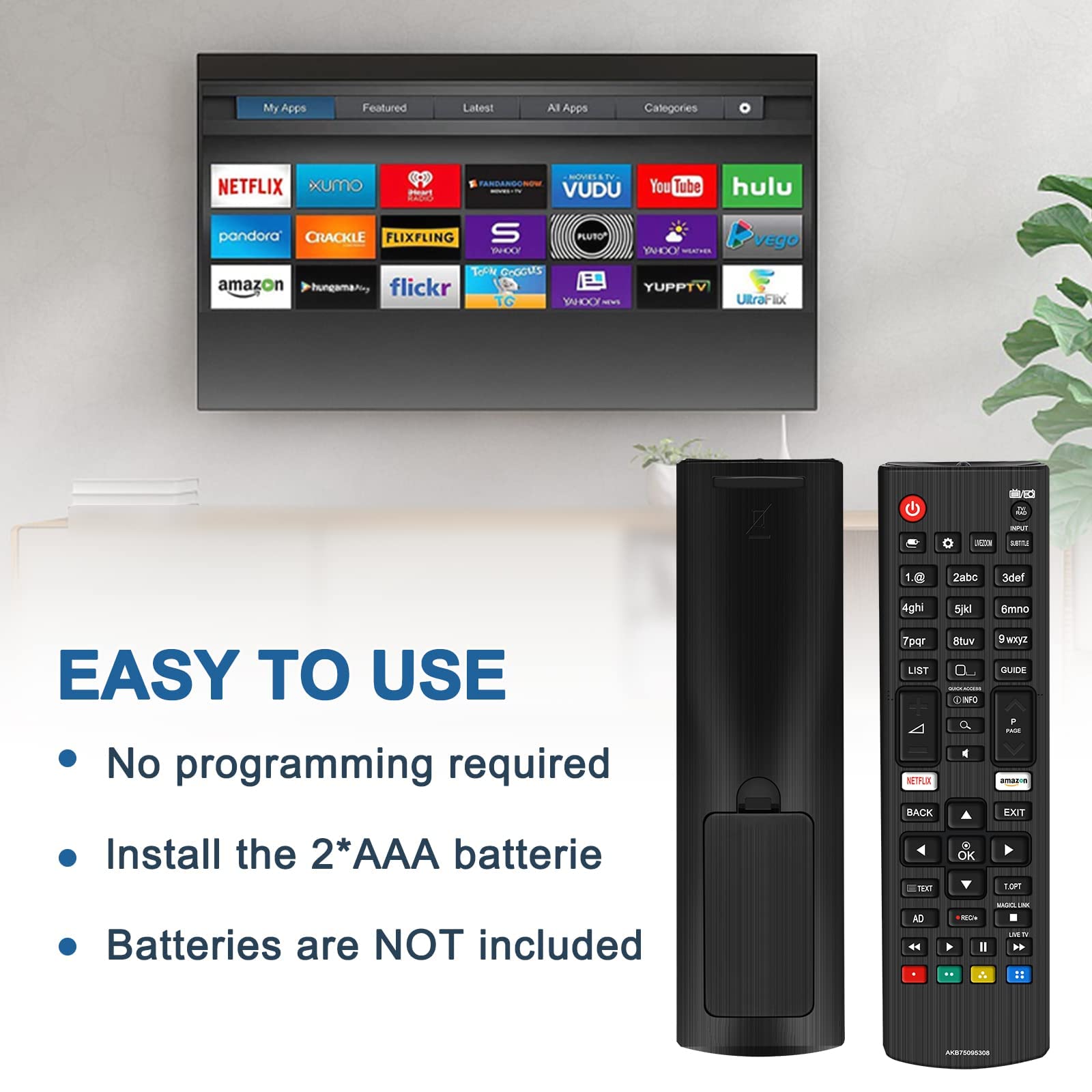 Lettore Dvd Per TV Telecomando Originale LG AKB75095308 Per Smart