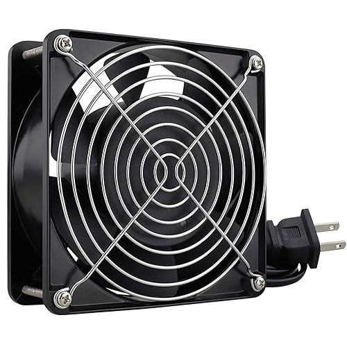 Miniatura 8 de GDSTIME Ventilador AXIAL 12038, ventilador de 110 V, 120 V, CA de 4.724in, ventilador de refrigeración para proyectos de escape de ventilación
